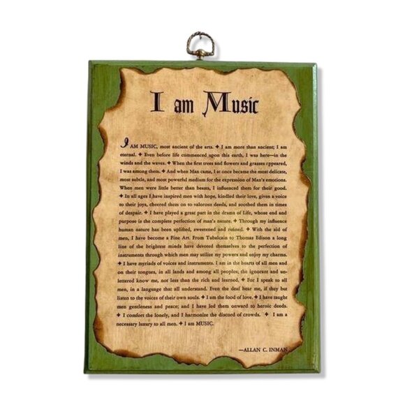 I am Music Vintage Wall Art - Picture 1 of 6